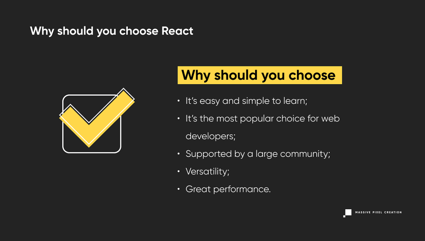 why you should choose react?